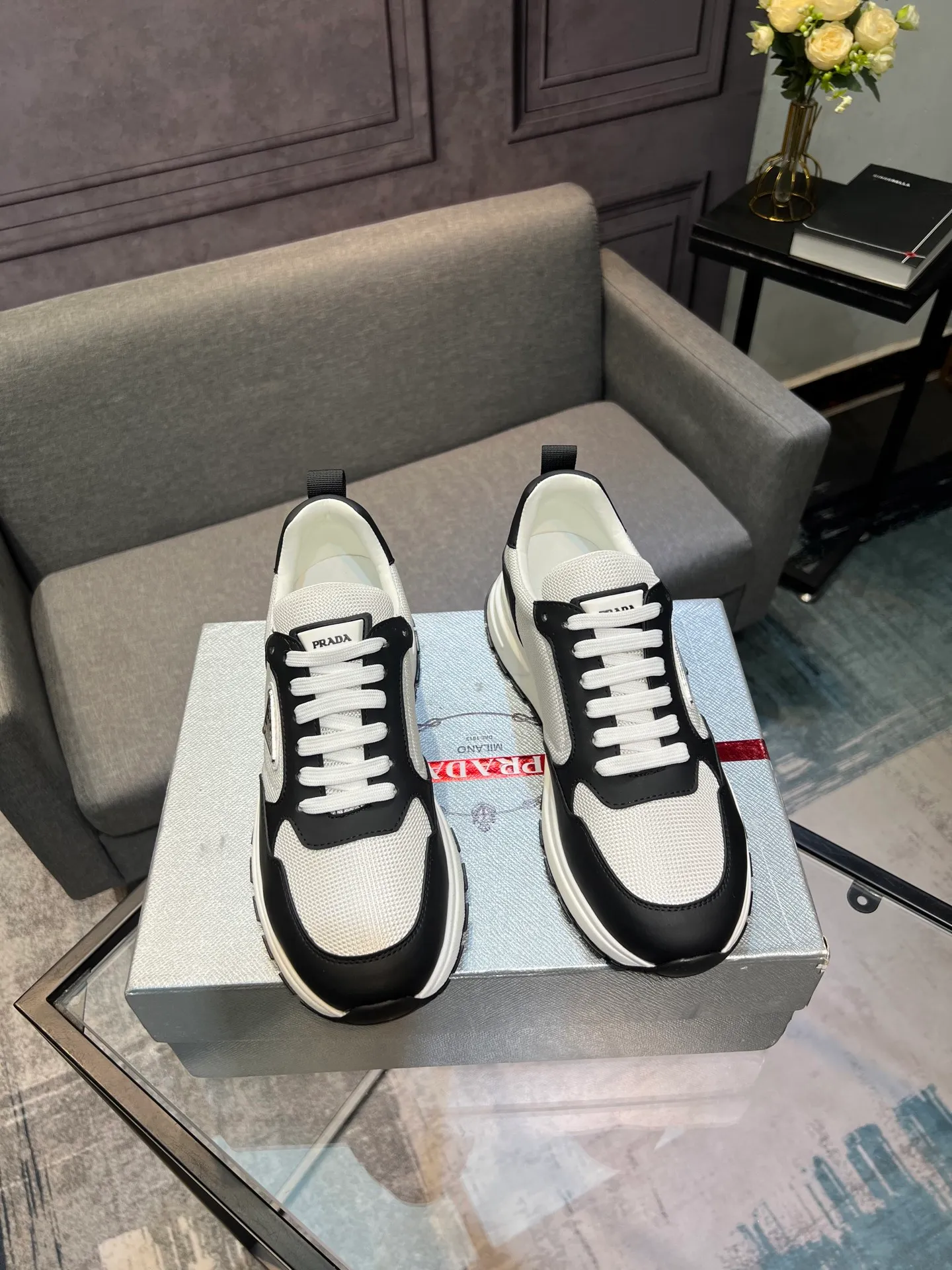 💰¥540 [PRADA] Men’s shoes are popular in the counter, official website synchronization, 1 high-quality shipment ✔️Original cowhide + cowhide lining, 1🆚1 replica, original sole, 38-45 (45 customized, non-refundable)